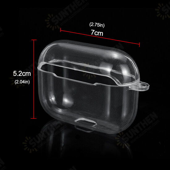 Transparent Non-yellow Anti-fall TPU Soft Earphone Storage Case Protective Cover with Keychain for Airpods Pro Airpods 3 Transparent Non-yellow Anti-fall TPU Soft Earphone Storage Case Protective Cover with Keychain for Airpods Pro Airpods 3