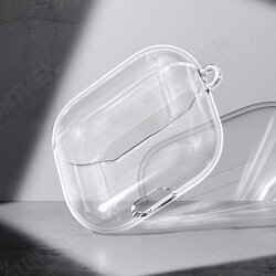 Ultra-Thin Transparent Anti-Scratch Non-Yellow TPU Earphone Storage Case with Keychain for Apple Airpods 3 Ultra-Thin Transparent Anti-Scratch Non-Yellow TPU Earphone Storage Case with Keychain for Apple Airpods 3