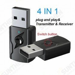 USB 5.0 bluetooth Audio Receiver Transmitter 4 IN 1 Mini 3.5mm Jack AUX RCA Stereo Music Wireless Adapter USB 5.0 bluetooth Audio Receiver Transmitter 4 IN 1 Mini 3.5mm Jack AUX RCA Stereo Music Wireless Adapter