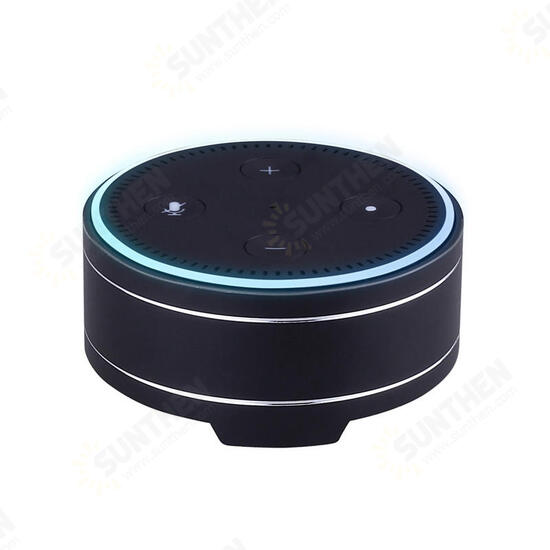 Universal Metal Round Reserved Charging Port Protective Cover Case for Echo Dot bluetooth Speaker