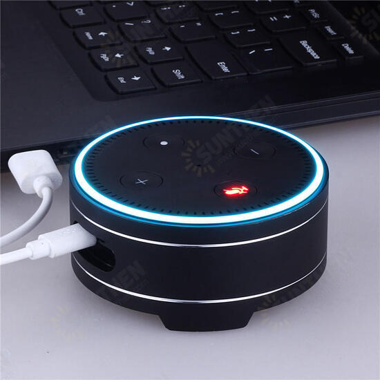 Universal Metal Round Reserved Charging Port Protective Cover Case for Echo Dot bluetooth Speaker Universal Metal Round Reserved Charging Port Protective Cover Case for Echo Dot bluetooth Speaker