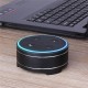 Universal Metal Round Reserved Charging Port Protective Cover Case for Echo Dot bluetooth Speaker