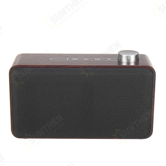 W5A Wooden Wireless bluetooth Speaker Portable Stereo TF Card U Disk 3.5mm Audio Speaker with Mic