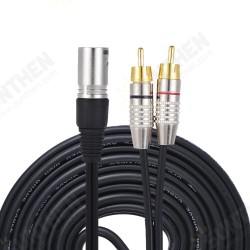 XLR Female to 2 RCA Male Audio Microphone Cable Audio Stereo Mic Cable Speaker Amplifier Mixer Line XLR Female to 2 RCA Male Audio Microphone Cable Audio Stereo Mic Cable Speaker Amplifier Mixer Line