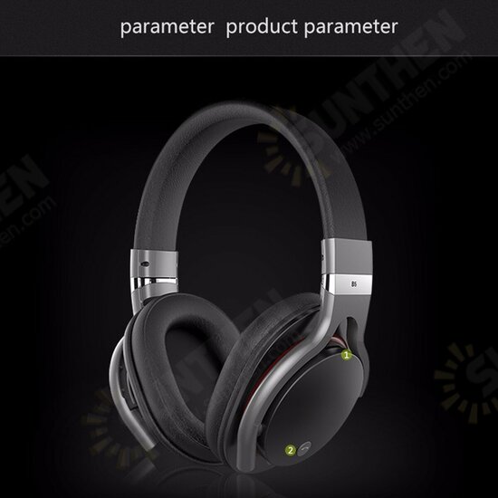 B5 bluetooth Headset BT5.0 Wireless Headphone Long Life HiFi Stereo Powerful Bass Low latency Earphone with Mic