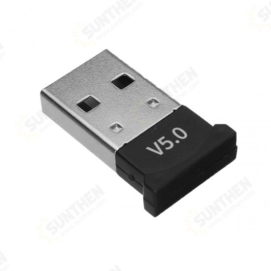 bluetooth 5.0 USB Adapter for Window 7/8/10 for Vista XP for Mac OS X PC Keyboard Mouse Gamepads Speakers