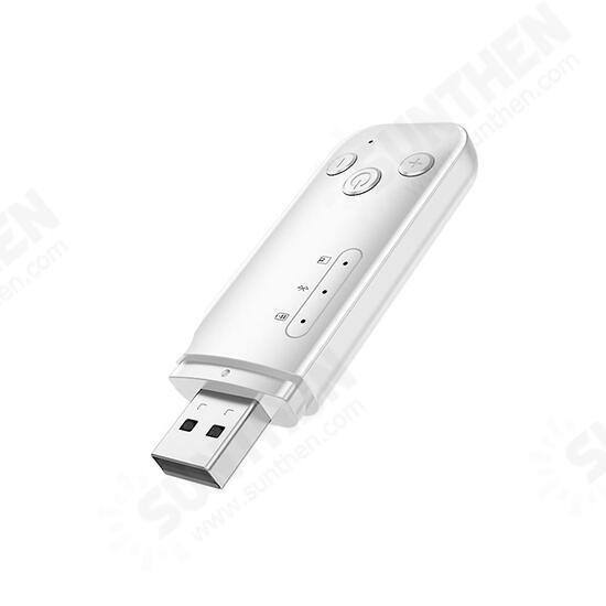 bluetooth 5.0 Wireless Dongle Adapter Receiver Transmitter USB AUX FM Output Support Navigation for Computer PC Laptop