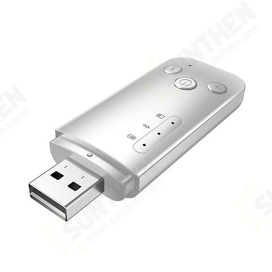 bluetooth 5.0 Wireless Dongle Adapter Receiver Transmitter USB AUX FM Output Support Navigation for Computer PC Laptop