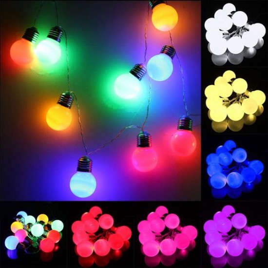 10 LED Battery Mini Festoon Fairy String Light Bulb Christmas Wedding Garden Lamp