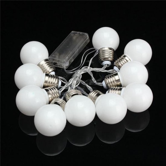 10 LED Battery Mini Festoon Fairy String Light Bulb Christmas Wedding Garden Lamp