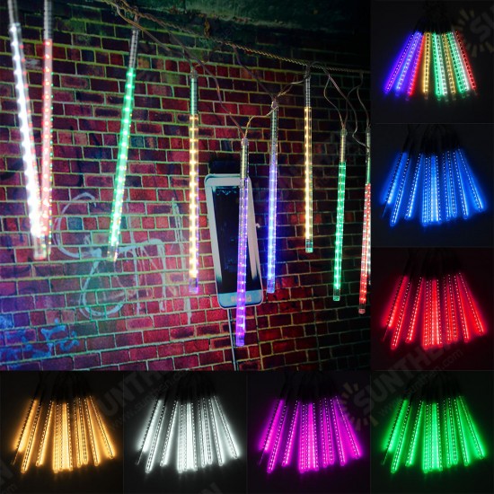 10 Tube 30CM LED Meteor Shower Rain Fall Outdoor Christmas Xmas String Tree Light