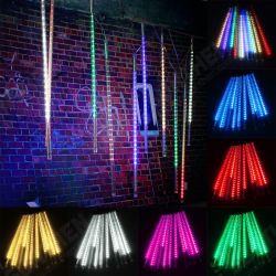 10 Tube 50CM LED Meteor Shower Rain Fall Outdoor Christmas Xmas String Tree Light 10 Tube 50CM LED Meteor Shower Rain Fall Outdoor Christmas Xmas String Tree Light