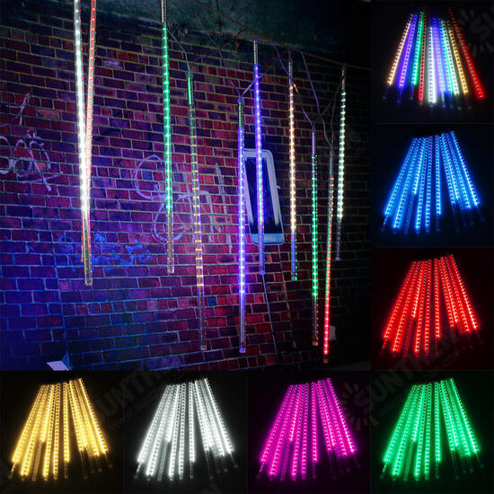 10 Tube 50CM LED Meteor Shower Rain Fall Outdoor Christmas Xmas String Tree Light