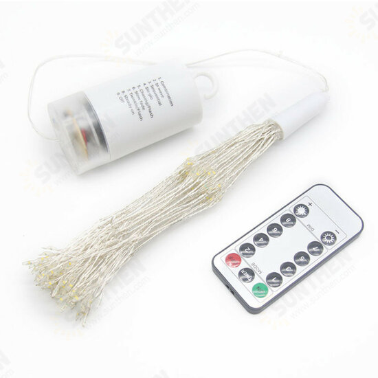 100/200 LED Firework Light 8 Mode Fairy String Lamp with Remote Control for Home Garden Decor