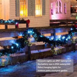 100/200 LED Firework Light 8 Mode Fairy String Lamp with Remote Control for Home Garden Decor 100/200 LED Firework Light 8 Mode Fairy String Lamp with Remote Control for Home Garden Decor