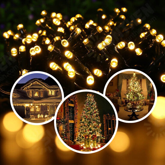 100/200/300 LED Solar String Fairy Lights Copper Wire Outdoor Garden Waterproof