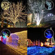 100LED 12M Solar Power Fairy String Lights Christmas Party Decor Garden Outdoor