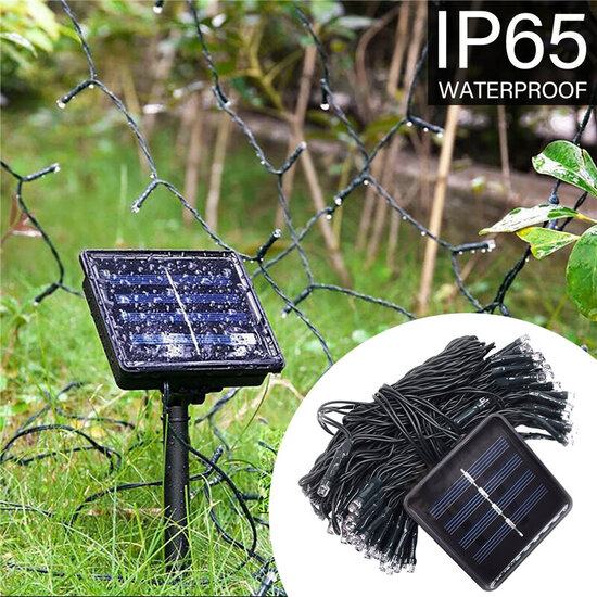 100LED 12M Solar Power Fairy String Lights Christmas Party Decor Garden Outdoor