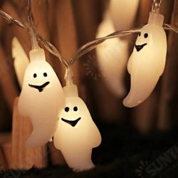 10/20LEDs White Colorful Light String Halloween Ghost Lights Outdoor Indoor Bar Home Decoration 10/20LEDs White Colorful Light String Halloween Ghost Lights Outdoor Indoor Bar Home Decoration