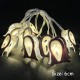 10/20LEDs White Colorful Light String Halloween Ghost Lights Outdoor Indoor Bar Home Decoration