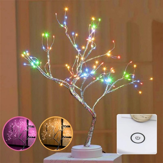 108LED USB Copper Wire Firefly Tree Touch Control Night Lamp Christmas String Light Holiday Decoration