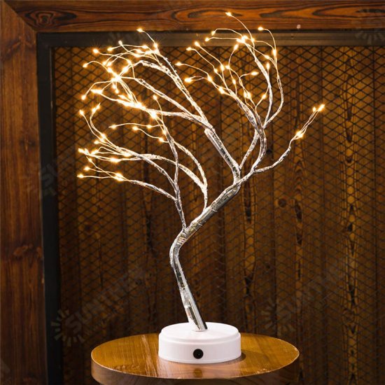 108LED USB Copper Wire Firefly Tree Touch Control Night Lamp Christmas String Light Holiday Decoration