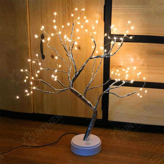 108LED USB Copper Wire Firefly Tree Touch Control Night Lamp Christmas String Light Holiday Decoration