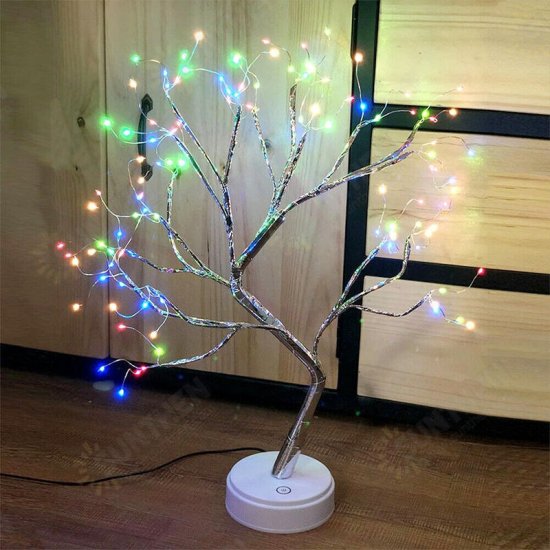 108LED USB Copper Wire Firefly Tree Touch Control Night Lamp Christmas String Light Holiday Decoration