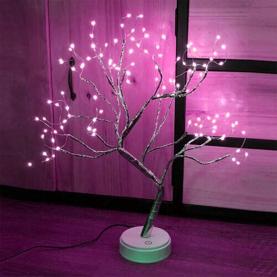108LED USB Copper Wire Firefly Tree Touch Control Night Lamp Christmas String Light Holiday Decoration