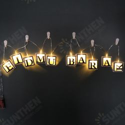 10LED Strip Light Ramadan Iftar Festival 2M LED Light String Battery Box Multi-style Pattern 10LED Strip Light Ramadan Iftar Festival 2M LED Light String Battery Box Multi-style Pattern
