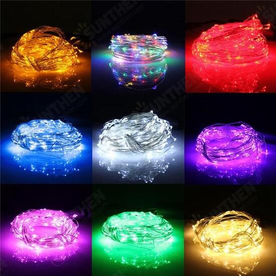 10M 100 LED Silver Wire Christmas Outdoor String Fairy Light Waterproof DC12V