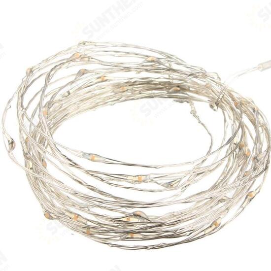 10M 100 LED Silver Wire Christmas Outdoor String Fairy Light Waterproof DC12V