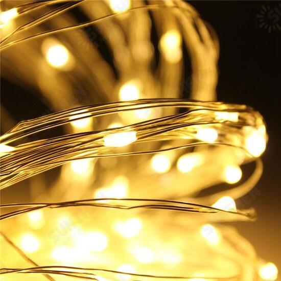 10M 100 LED Silver Wire Christmas Outdoor String Fairy Light Waterproof DC12V