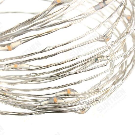 10M 100 LED Silver Wire Christmas Outdoor String Fairy Light Waterproof DC12V