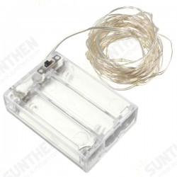 10M 100 LED Silver Wire Fairy String Light Battery Powered Waterproof Christmas Party Decor 10M 100 LED Silver Wire Fairy String Light Battery Powered Waterproof Christmas Party Decor
