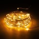 10M 100 LED Silver Wire Waterproof Fairy String Light Xmas Lamp With Adapter