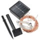 10M 100 LED Solar Powered Copper Wire Ambiance String Fairy Light +2m Down-lead