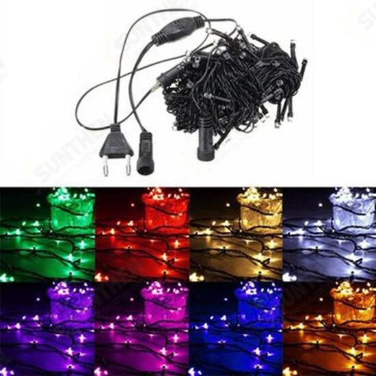 10M 100 LED String Fairy Light Outdoor Christmas Holiday Wedding Party Lamp 220V