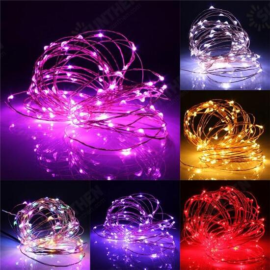 10M 100 LED Warm White String Fairy Light DC12V Waterproof Copper Wire Christmas