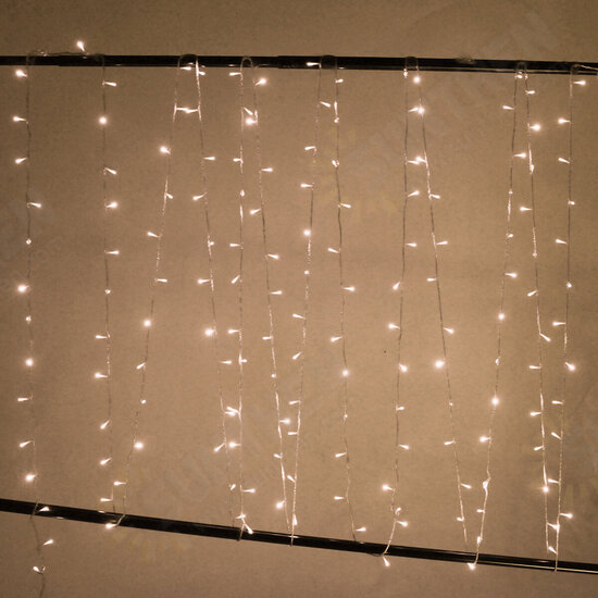 10M 100LED White Warm White Colorful Yellow Blue Window Curtain String Holiday Light Christmas Decor