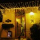 10M 100LED White Warm White Colorful Yellow Blue Window Curtain String Holiday Light Christmas Decor