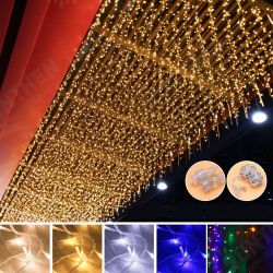 10M 100LED White Warm White Colorful Yellow Blue Window Curtain String Holiday Light Christmas Decor 10M 100LED White Warm White Colorful Yellow Blue Window Curtain String Holiday Light Christmas Decor