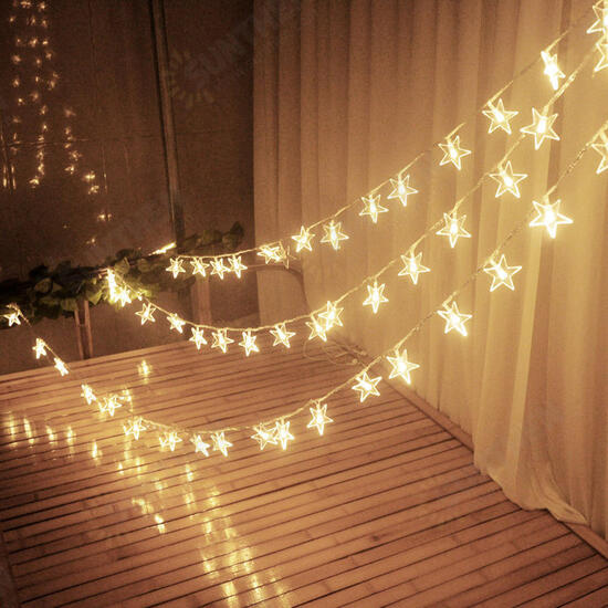 10M 100LEDs 8Modes Indoor Outdoor Star Fairy String Light for Wedding Christmas Party Decor