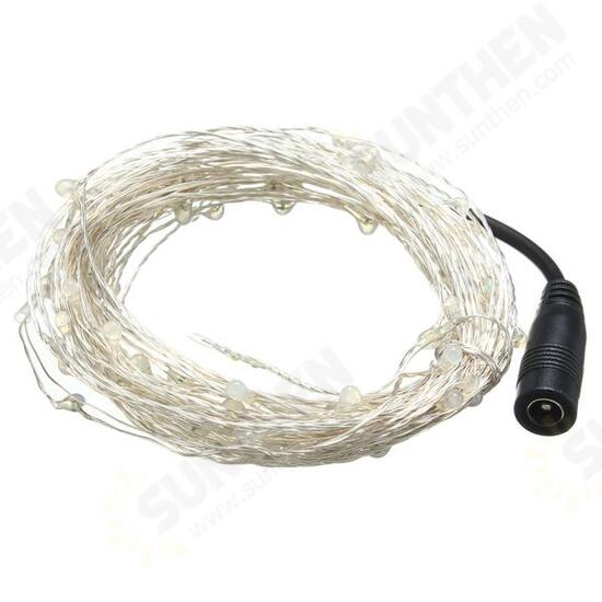 10M LED Silver Wire Fairy String Light Christmas Xmas Wedding Party Lamp 12V