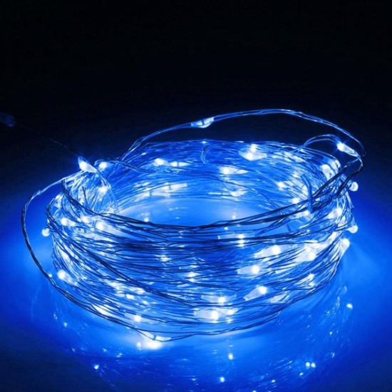 10M LED Silver Wire Fairy String Light Christmas Xmas Wedding Party Lamp 12V