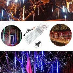 10Tubes 30cm 300LED Meteor Shower Rain Light Christmas Xmas Tree Decor with Driver US Plug 10Tubes 30cm 300LED Meteor Shower Rain Light Christmas Xmas Tree Decor with Driver US Plug