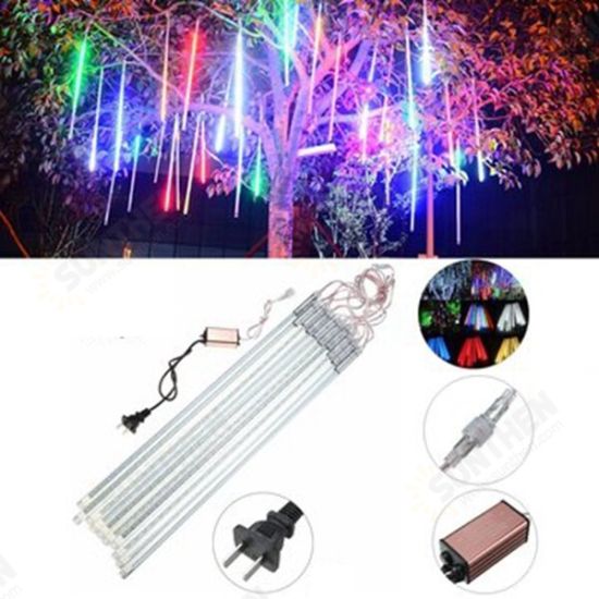 10Tubes 50cm 540LED Meteor Shower Rain Light Christmas Xmas Tree Decor with Driver US Plug