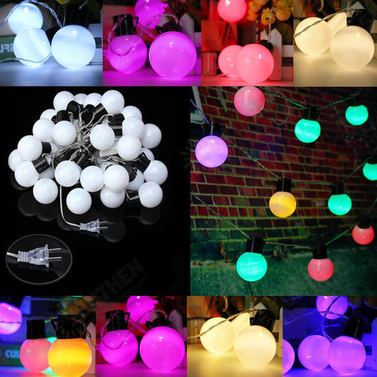 10m 38 Balls LED String Fairy Lights Party Xmas Wedding Holiday Lamp 110V US Plug