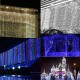 10x3M Outdoor 1000 LED Curtain Christmas Fairy Light String Wedding Christmas Holiday Decor AC220V