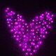 128 LED Heart-Shape Fairy String Curtain Light Valentine's Day Wedding Christmas Decor